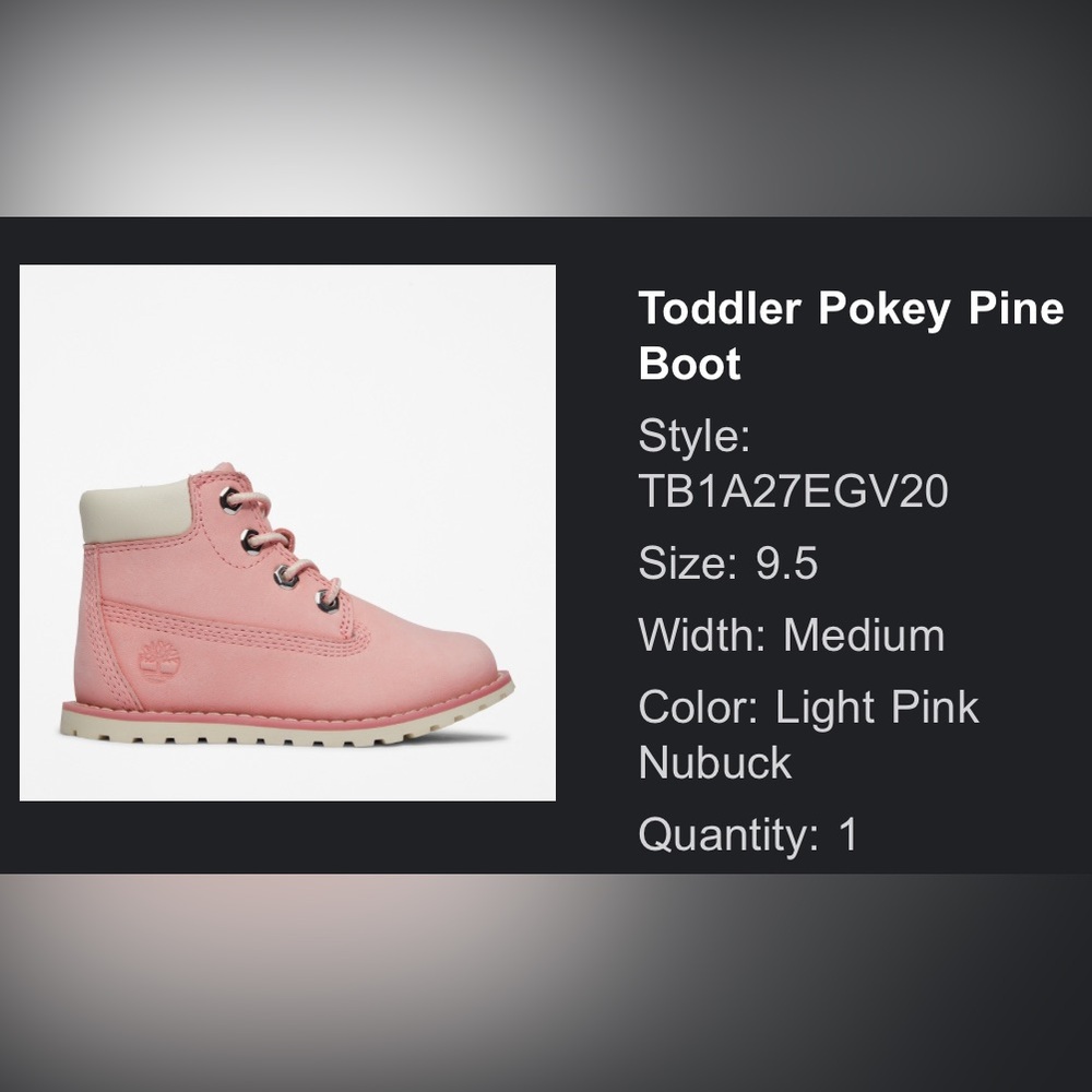 *NEW* Timberland Toddler Pokey Pine Boot